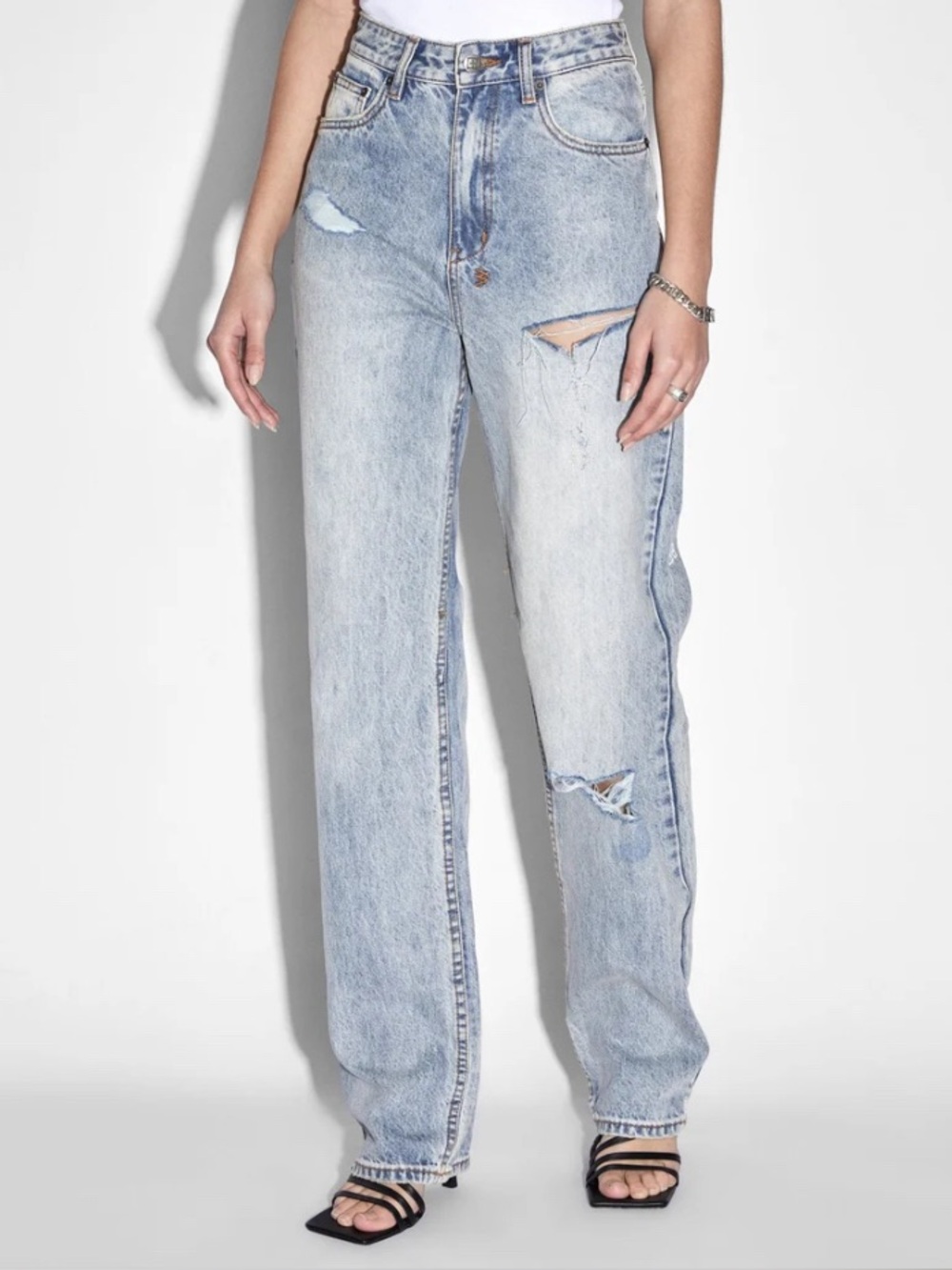 KSUBI Playback Skream Trashed Jeans Size 27